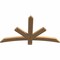 Ekena Millwork Alberta Smooth Timber Gable Bracket, Western Red Cedar, 48"W x 28"H x 1 1/2"D x 3 1/2"F, 14/12 Pitch GBW048X28X0204ALB00SWR - alternate 4